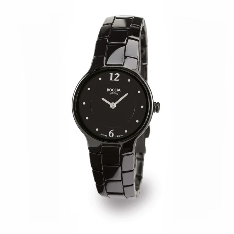 Black Ceramic Boccia Titanium Watch - 3200-02 - Click Image to Close